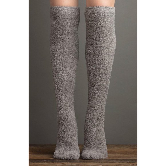 Lemon Accessories - LEMON |  Over the Knee Socks Women Grey